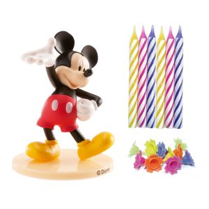 Mickey Mouse, set ukrasa za tortu sa svjećicama