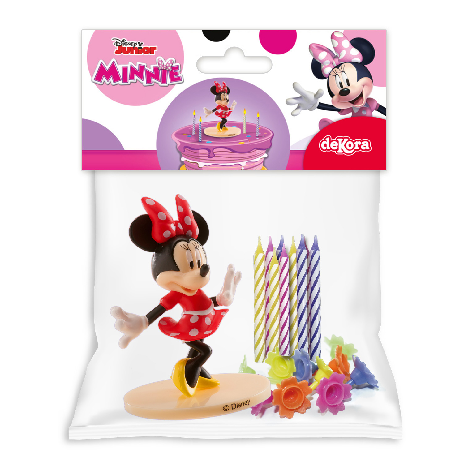 Minnie Mouse, set ukrasa za tortu sa svjećicama - Slika 3