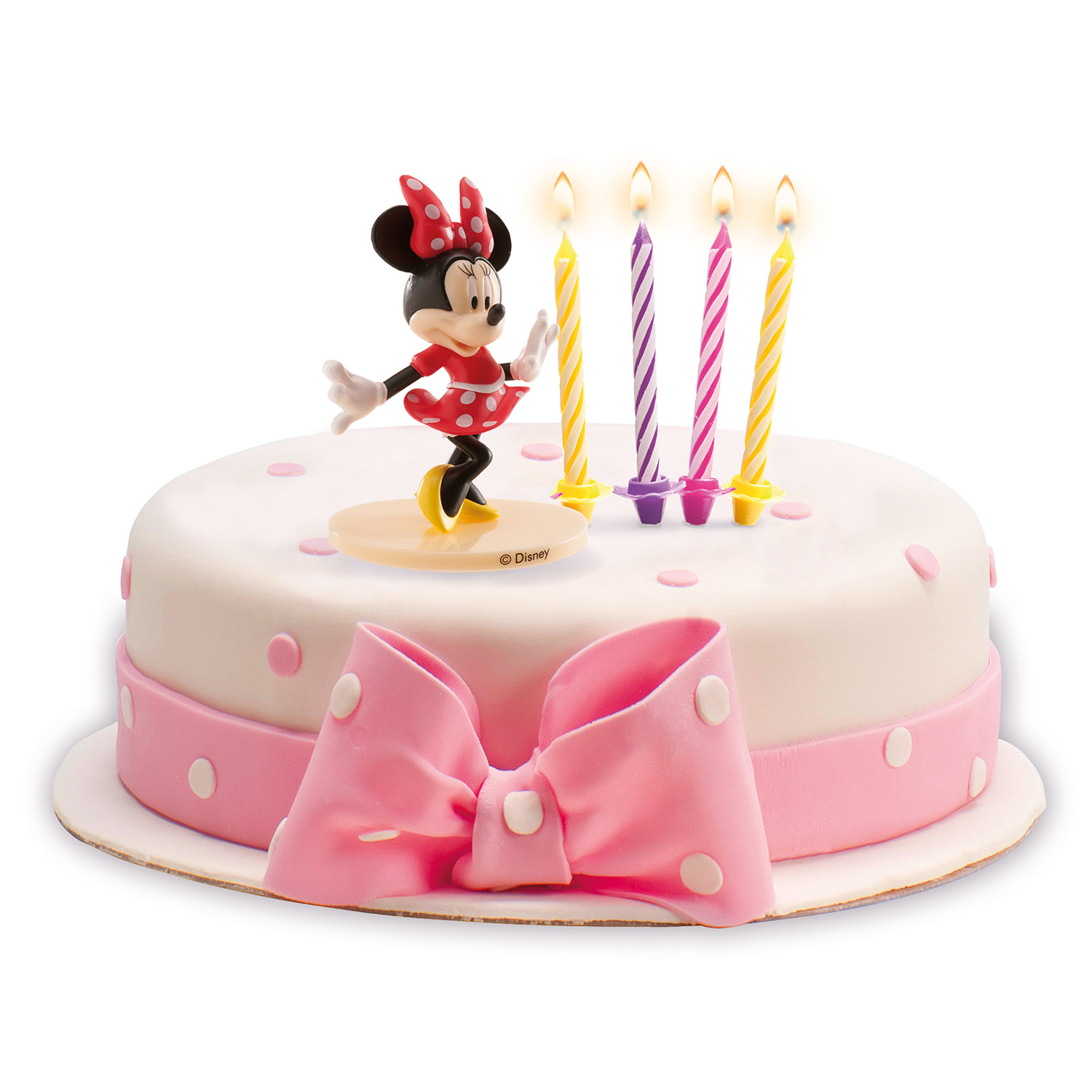 Minnie Mouse, set ukrasa za tortu sa svjećicama - Slika 2