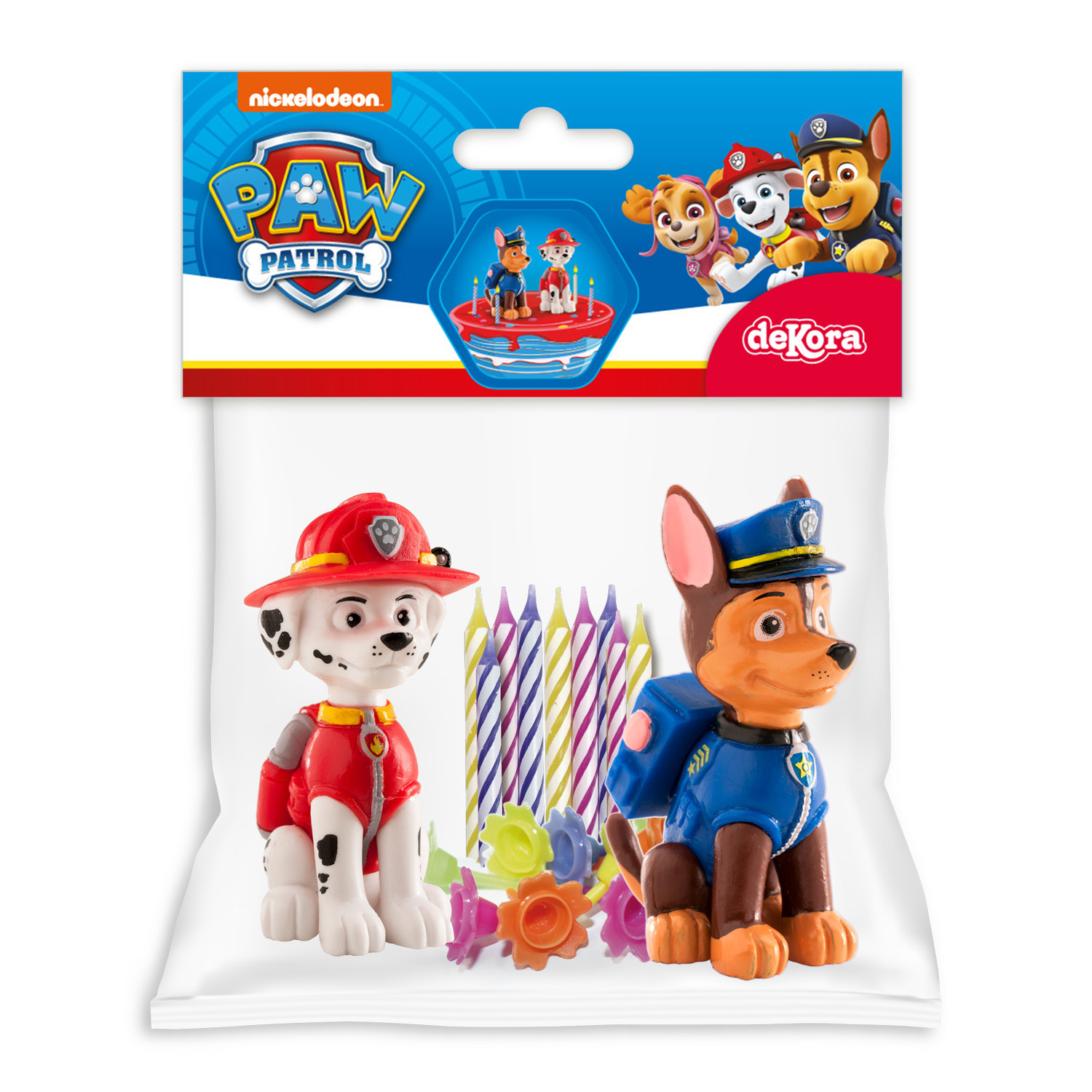 Paw Patrol, set ukrasa za tortu sa svjećicama - Slika 3