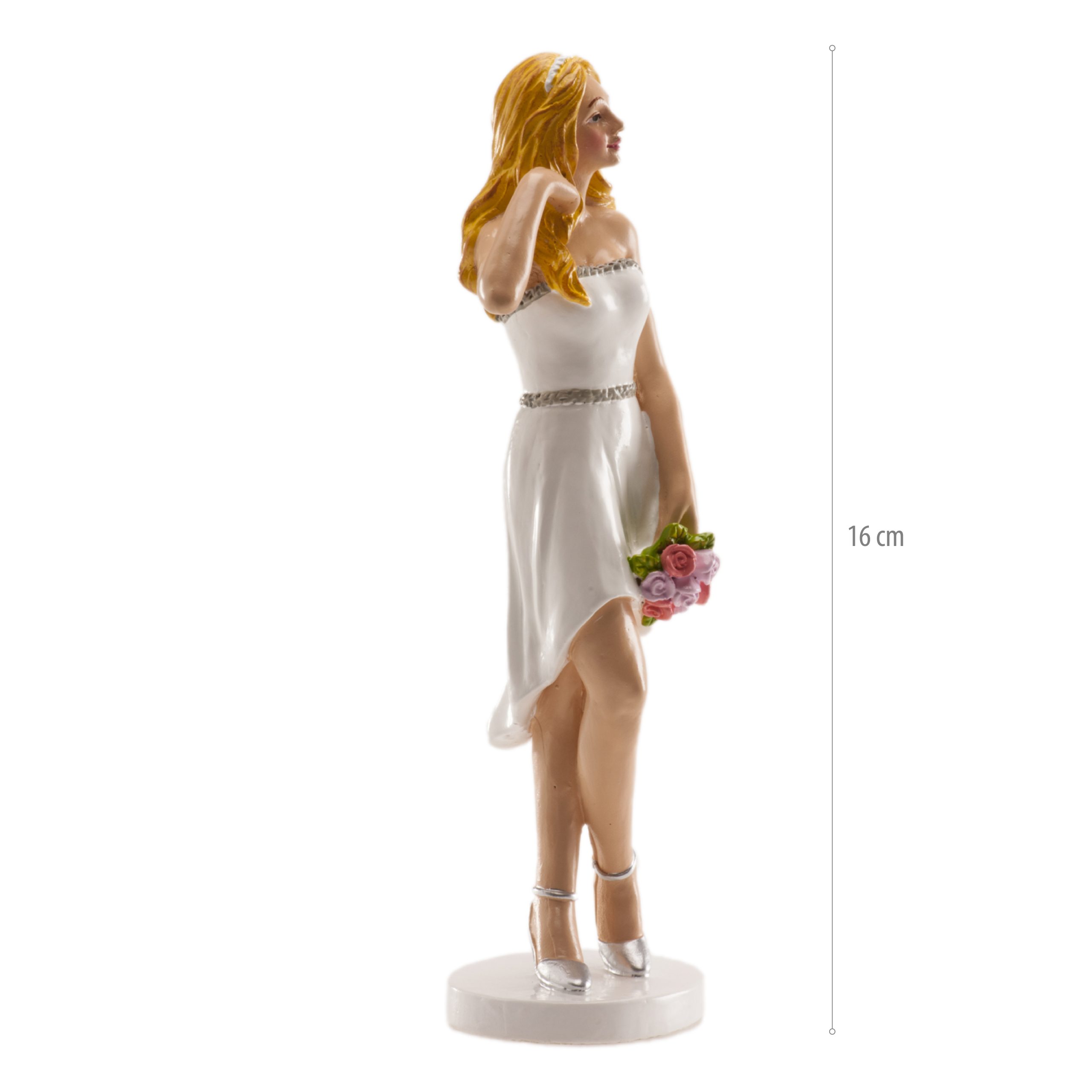 Figura za tortu, mladenka, 16 cm - Slika 2