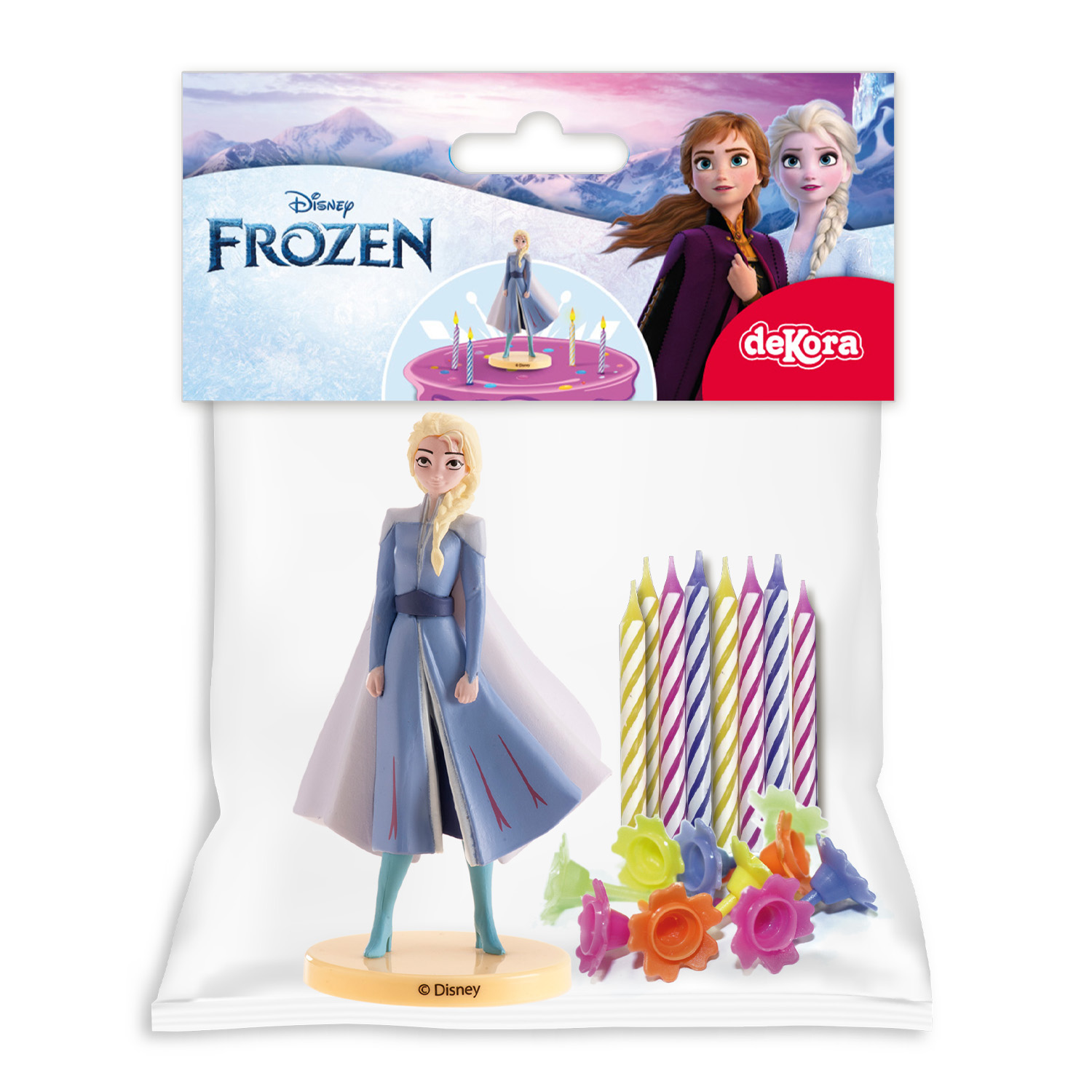 Frozen, set ukrasa za tortu sa svjećicama - Slika 4