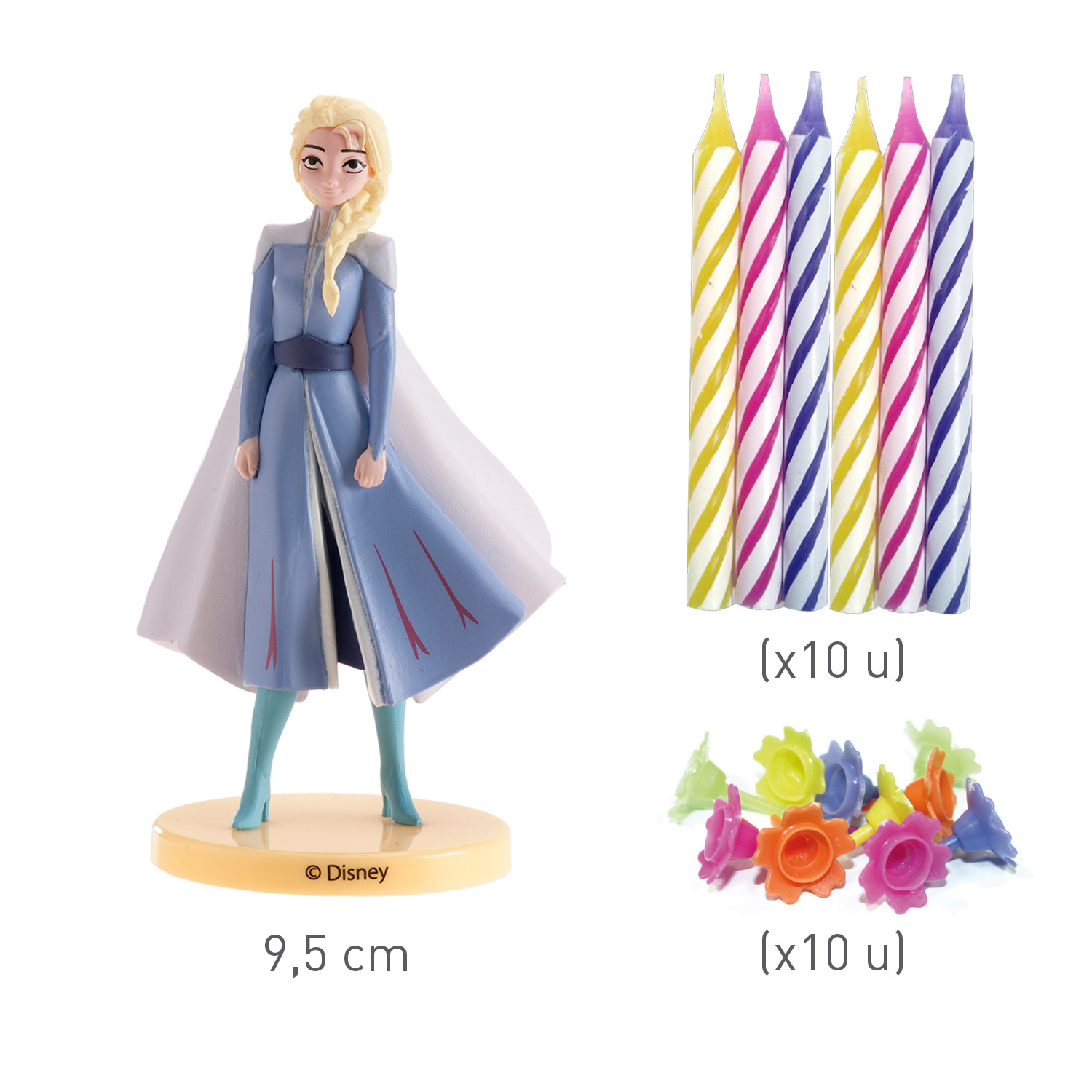 Frozen, set ukrasa za tortu sa svjećicama - Slika 3