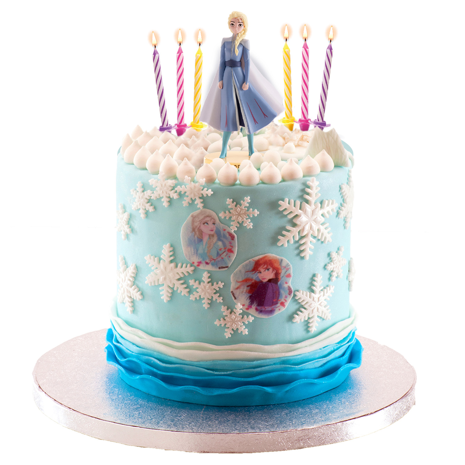 Frozen, set ukrasa za tortu sa svjećicama - Slika 2