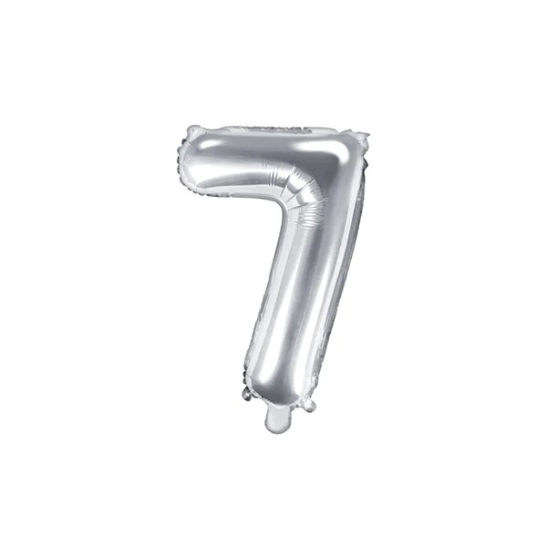 Folijski baloni brojevi 0-9, srebrni, 35 cm - Slika 9
