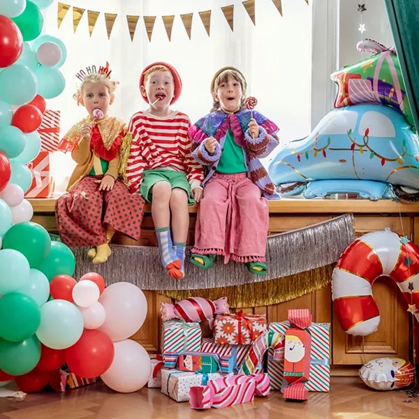Folijski balon Candy cane, crveni, 50x82 cm - Slika 3