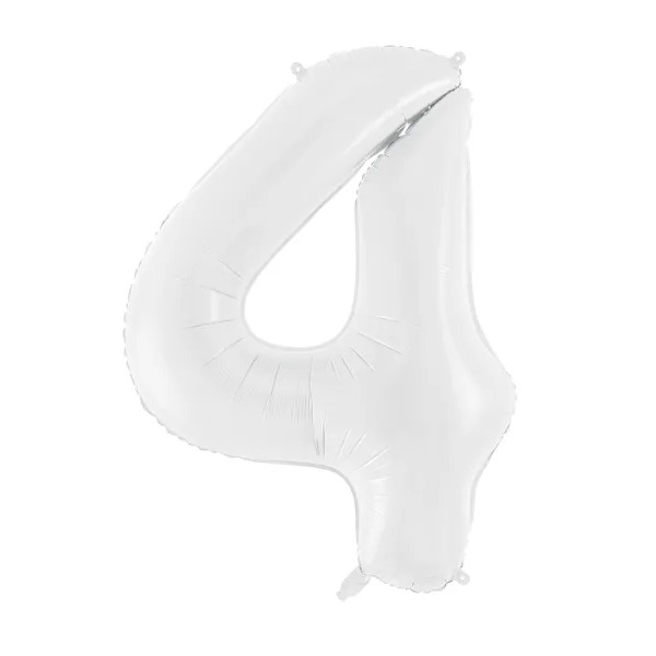 Folijski baloni brojevi 0-9, bijeli, 86 cm - Slika 6