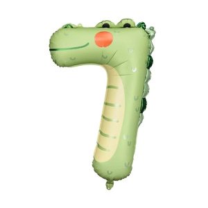 Folijski balon broj 7, krokodil, 90 cm
