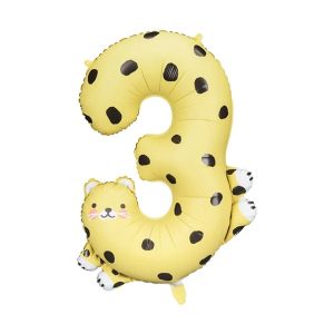 Folijski balon broj 3, gepard, 90 cm