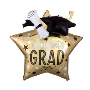 Folijski balon za proslavu diplome, 71x71 cm