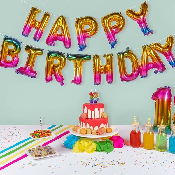 happy birthday rodjendan girlanda folija balon