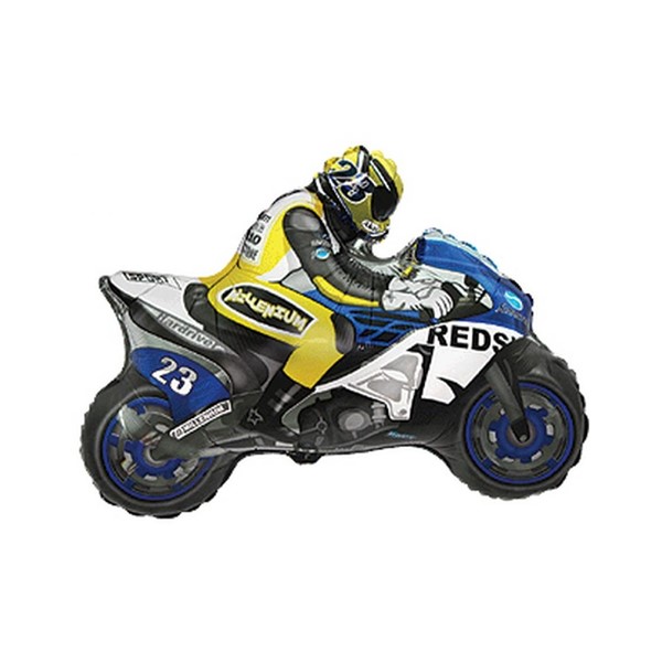 Folijski balon motor, žuti, 60 cm