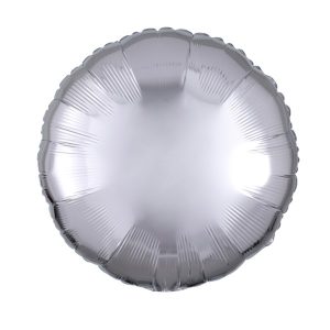folija balon okrugli srebrni