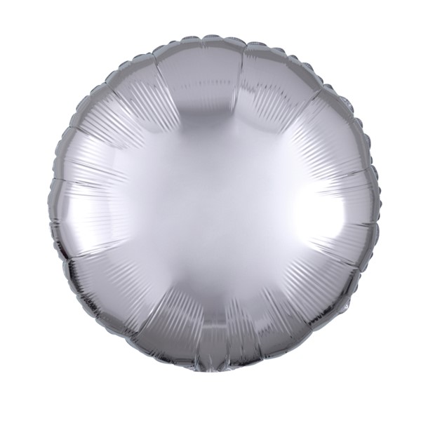 folija balon okrugli srebrni