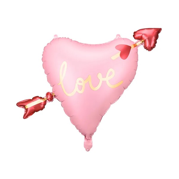 Folijski balon, srce sa strijelom, 55 cm