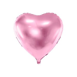Folijski balon srce, roza, 61 cm