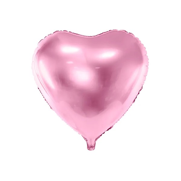 Folijski balon srce, roza, 61 cm
