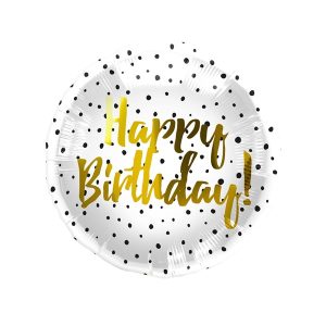 Folijski balon Happy Birthday, 45 cm