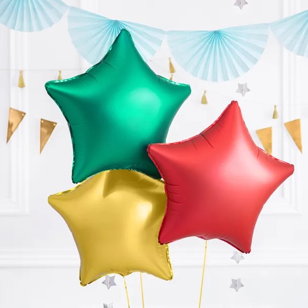 Folijski balon zvijezda, zeleni, 48 cm - Slika 2