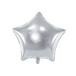 Folijski balon zvijezda, srebrni, 48 cm