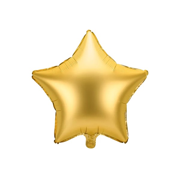 Folijski balon zvijezda, zlatni, 48 cm