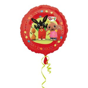 Folijski balon Bing, crveni, 43 cm