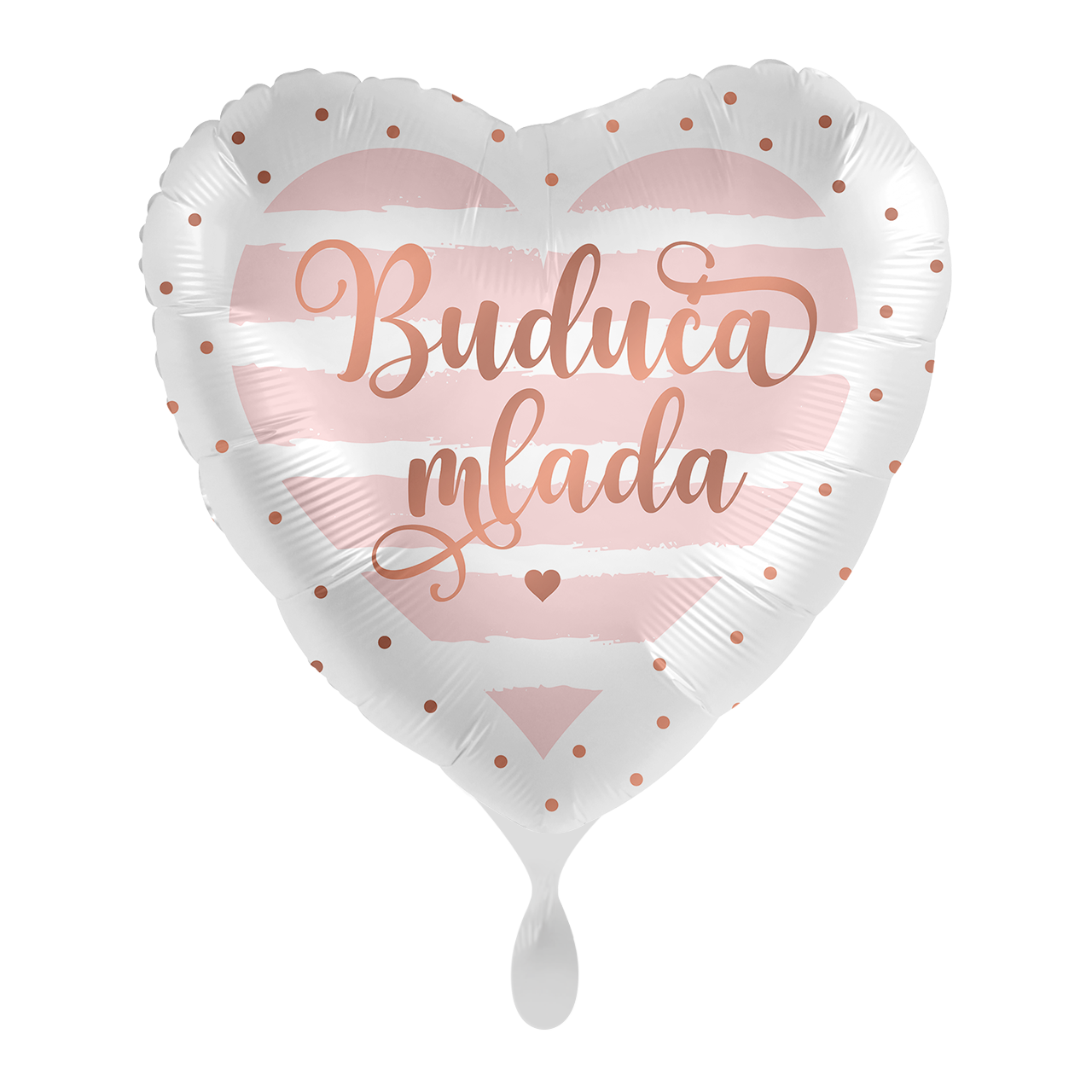 Folijski balon srce, Buduća mlada, 43 cm