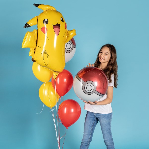 Folijski balon Pokemon kugla, 38 x 40 cm - Slika 3