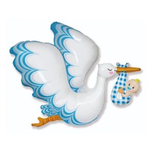 Folijski balon roda, plavi, 60 cm