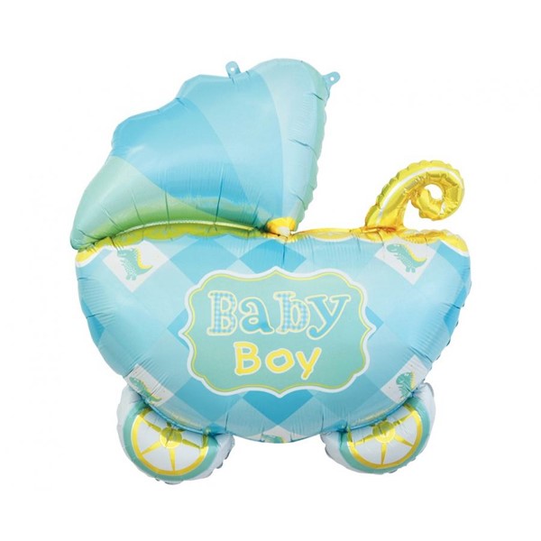 Folijski balon Baby kolica plava, 60 cm