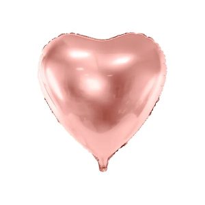 Folijski balon srce, rose gold, 72x73 cm