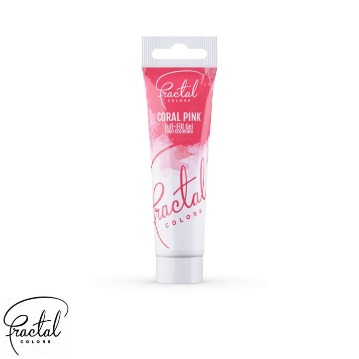 Fractal jestiva gel boja, roza, Coral Pink, 30 g