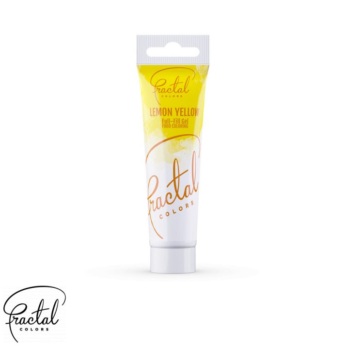 Fractal jestiva gel boja, žuta, Lemon Yellow, 30 g