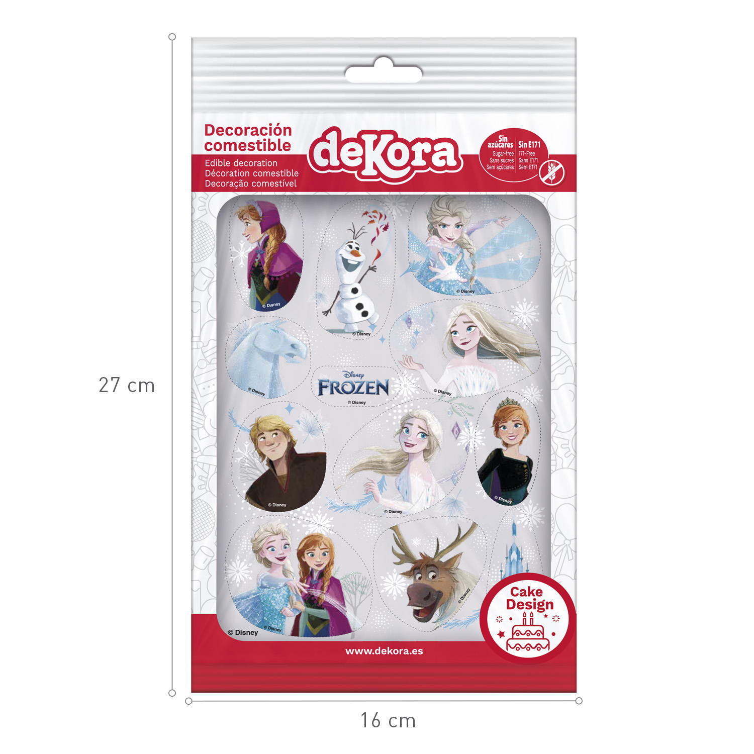 Mini pokrivke za tortu/muffine, Frozen - Slika 2