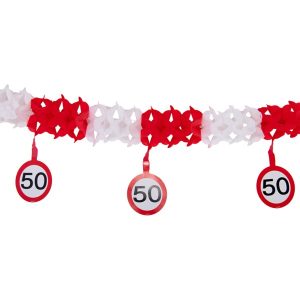 Girlanda prometni znak 50, 4 m