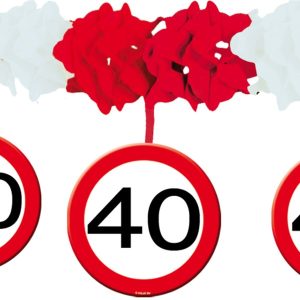 Girlanda prometni znak 40, 4m