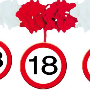 Girlanda prometni znak 18, 4 m