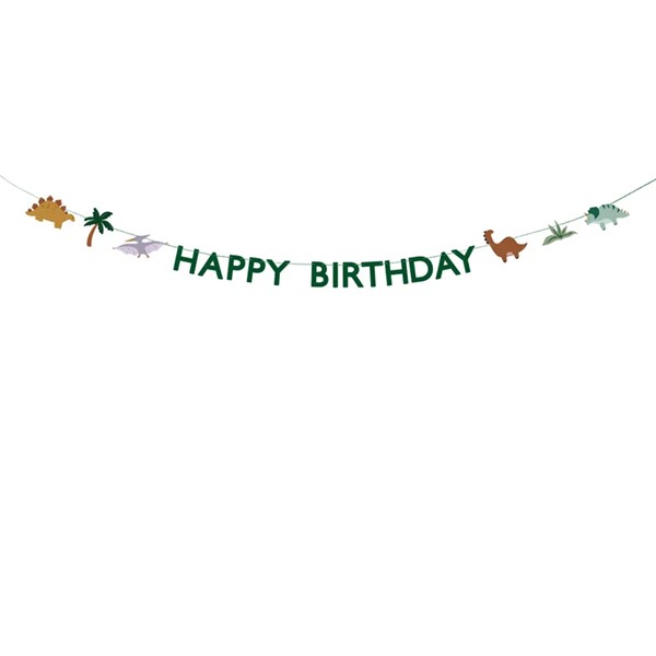 Girlanda HAPPY BIRTHDAY Dinosaur, 3 m