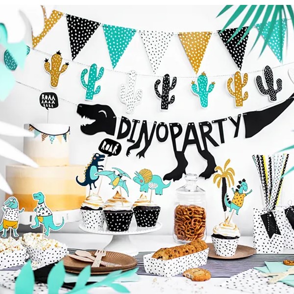 Rođendanska dekoracija DINO PARTY, 20x90 cm - Slika 2
