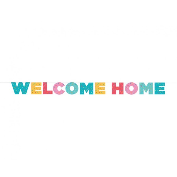 Kartonska girlanda Welcome Home, 250 cm