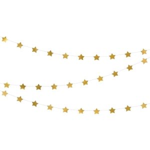 Girlanda zlatne zvjezdice, 360 cm