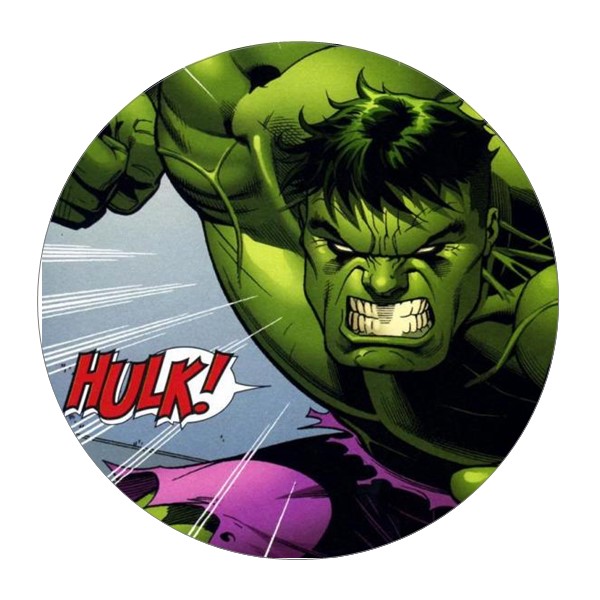 Jestiva pokrivka, okrugla, Hulk