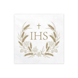 Salvete IHS 33*33 cm, bijele