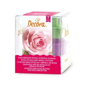 Izrezivači za fondant cvijeće | Ruža, 7 kom