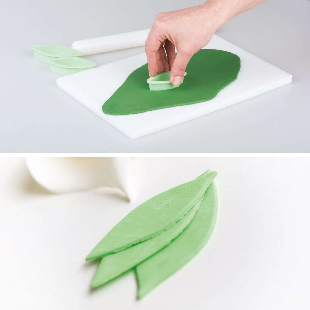 Izrezivači za fondant, veliki listovi, 3 kom - Slika 3