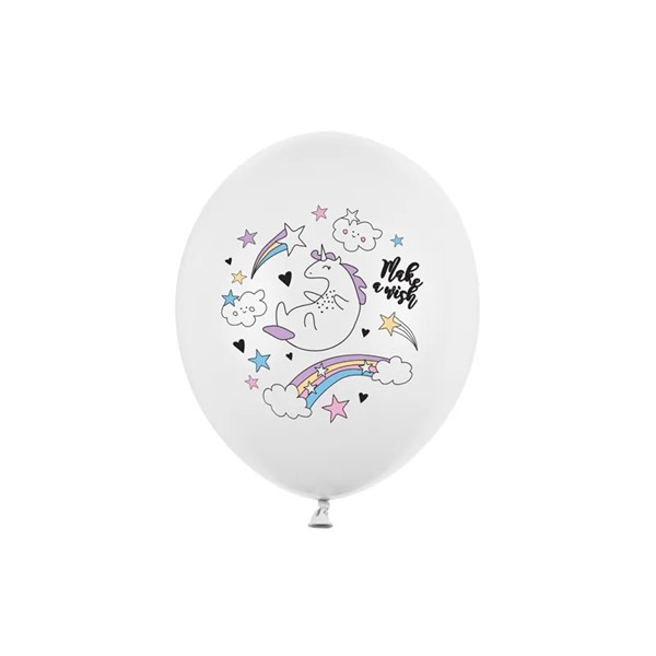 Baloni s motivima jednoroga 30 cm, 6 kom