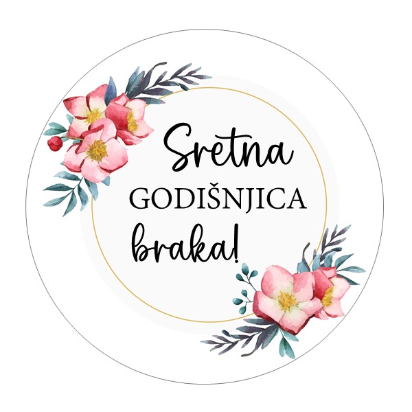 Jestiva pokrivka, okrugla, Godišnjica braka