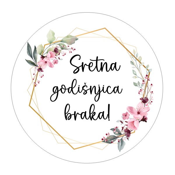 Jestiva pokrivka, okrugla, Godišnjica braka