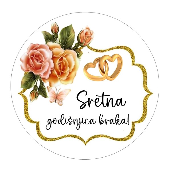 Jestiva pokrivka, okrugla, Godišnjica braka