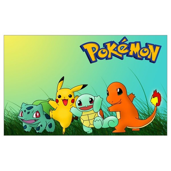 Jestiva pokrivka, četvrtasta, Pokemon